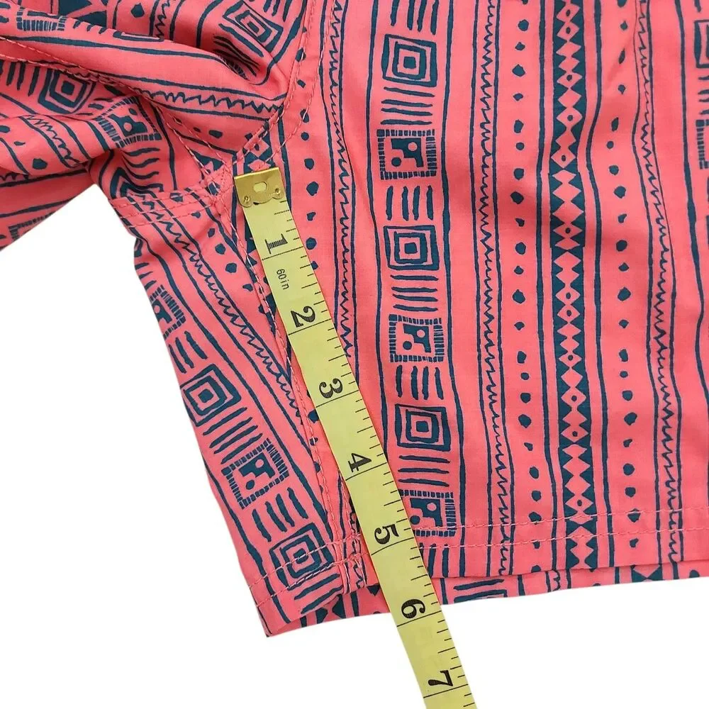 Rip Curl LayDays Board Shorts Mens Medium Pink Tribal Geometric Swim Trunks